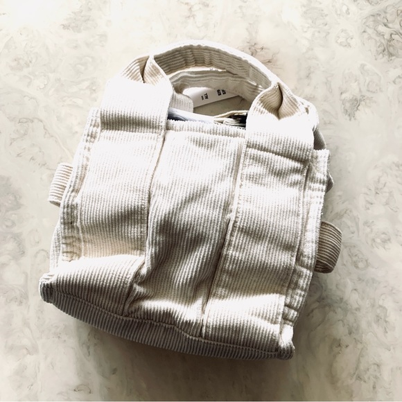 NWT BDG Serena Corduroy Mini Tote Bag (tan) - Picture 6 of 7